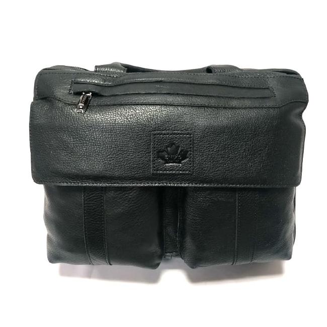 Сумка мужская натуральная кожа ZNIXS (9547-1) черный