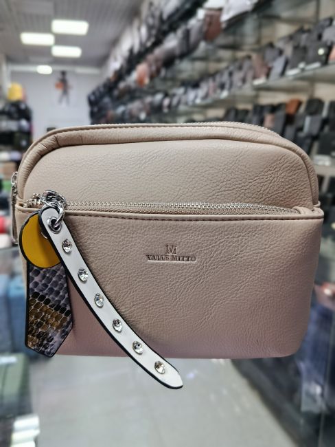 Сумка дамская $ Valle Mitto А:87052 бежевая