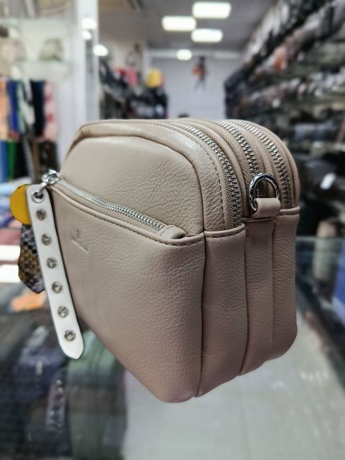 Сумка дамская $ Valle Mitto А:87052 бежевая
