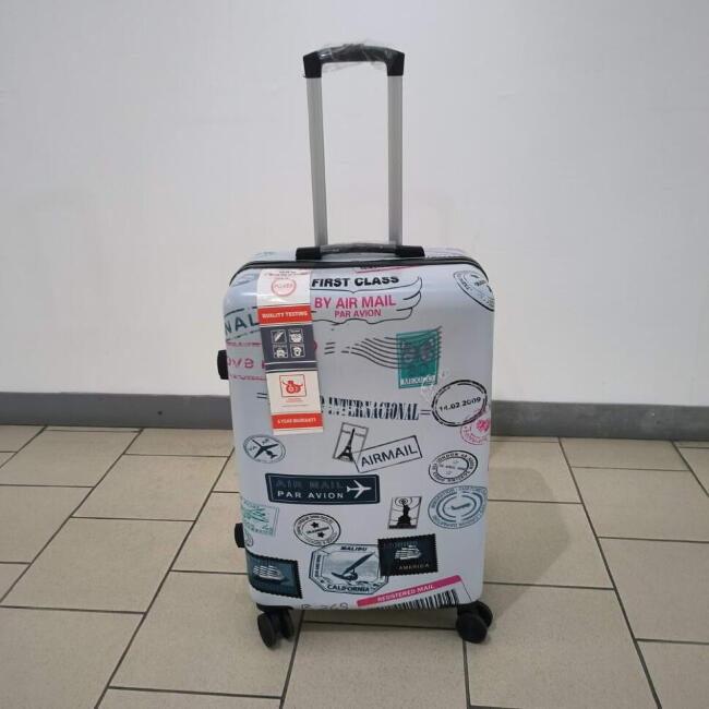 Чемодан Москва полипропилен 28" print  (310-9)